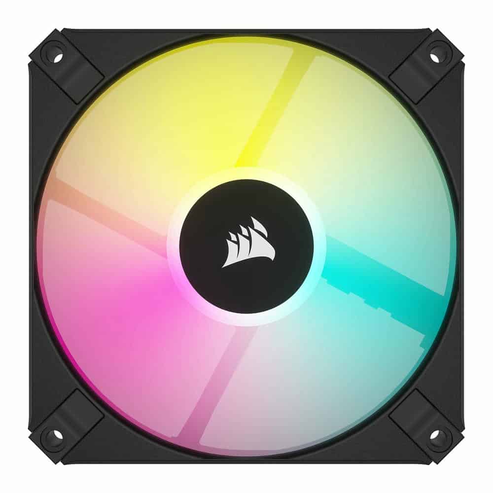 (image for) Corsair iCUE AF120 RGB SLIM Black 120mm 2 Fan + Lighting Node CORE Pack